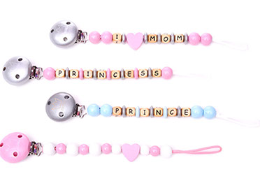 Anton Schimmer from Bavaria – Pacifier Chain Clips made of wood.